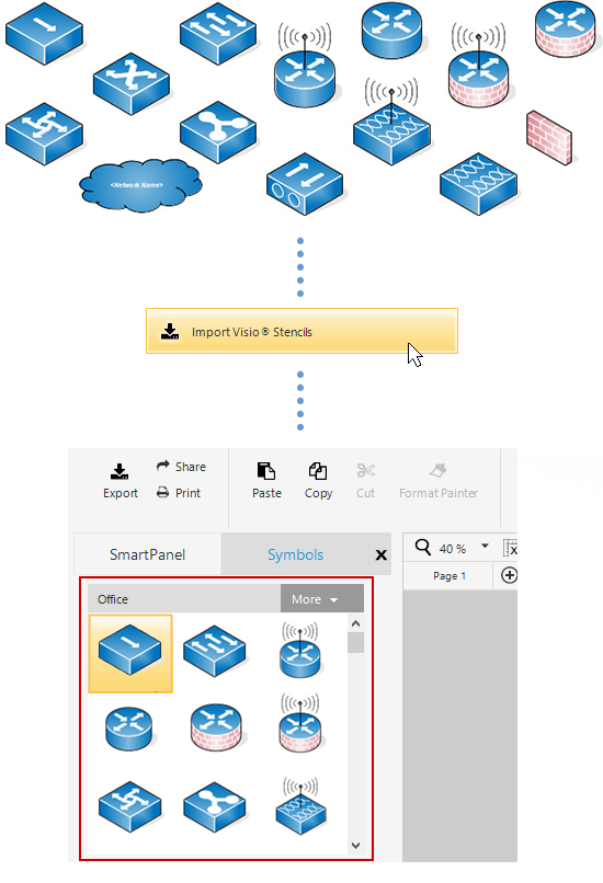 visio shapes library